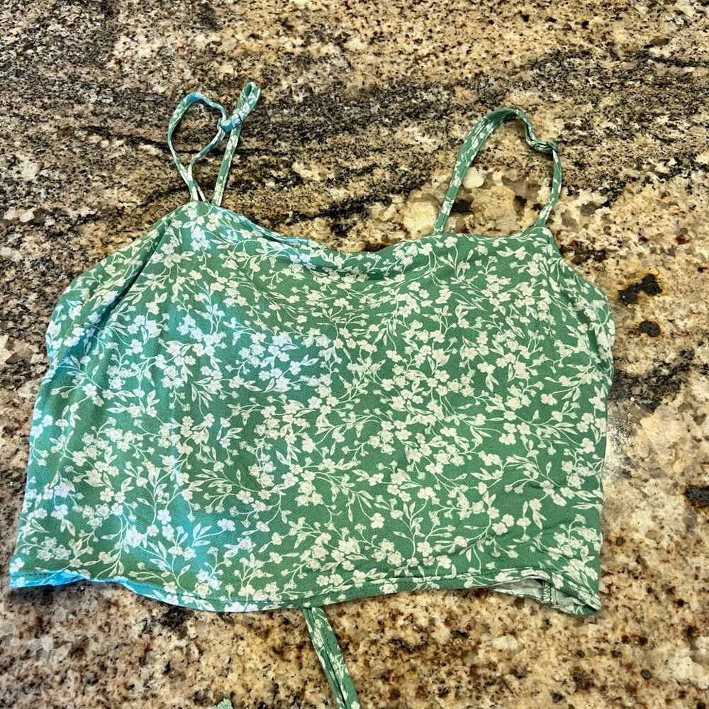 Green Cami Tank Top